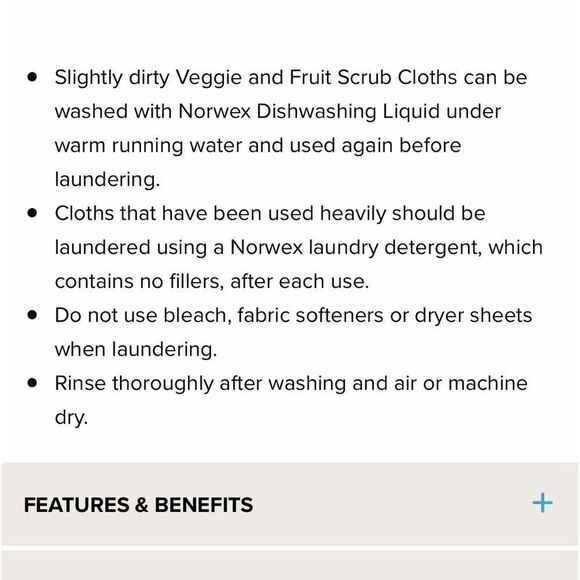 Norwex Veggie & Fruit Scrub Mitt limited edition Gray with Purple trim N… - Picture 5 of 9